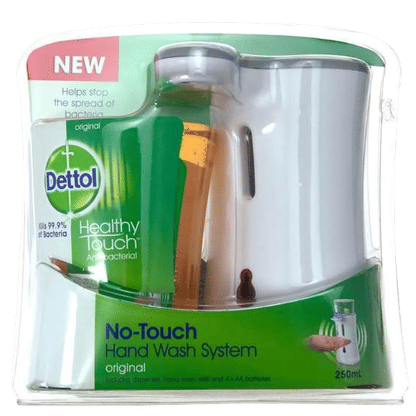 Dettol no touch shop soap dispenser